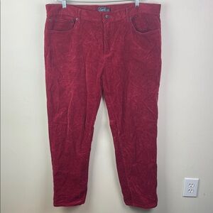 Grayers Premium Five Pocket Corduroys Red Jeans